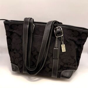Vintage Coach Signature Tote Bag